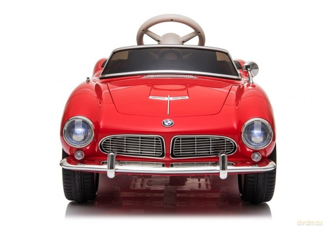 Auto na Akumulator BMW Retro Dla Dzieci Pilot LED MP3 Czerwone Lakierowane