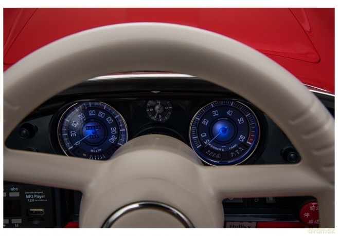 Auto na Akumulator BMW Retro Dla Dzieci Pilot LED MP3 Czerwone Lakierowane