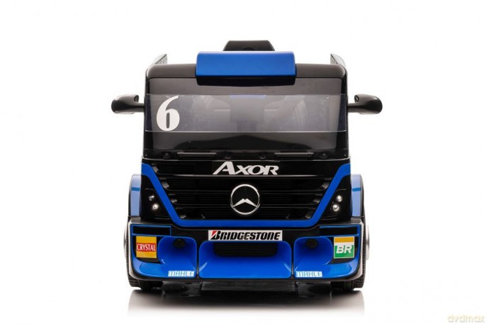 Auto Na Akumulator Ciężarówka Mercedes + Naczepa XMX622B Granatowy LCD