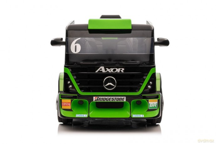 Auto Na Akumulator Ciężarówka Mercedes + Naczepa XMX622B Zielony LCD