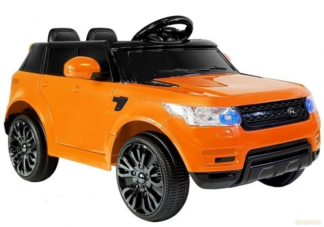 Auto na Akumulator HL1638 Dla Dzieci Światła LED MP3 Pilot Pomarańczowe