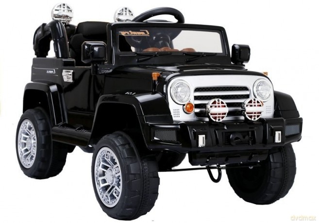 Auto na Akumulator Jeep JJ245 Dla Dzieci Światła LED MP3 Pilot Czarny