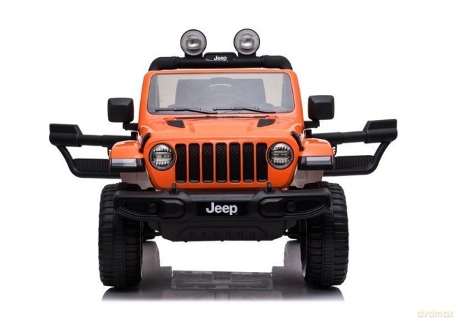 Auto na Akumulator Jeep Rubicon Światła LED MP3 Pilot 4x4 Pomarańczowy
