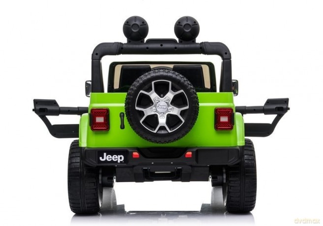 Auto na Akumulator Jeep Rubicon Światła LED MP3 Pilot 4x4 Zielony