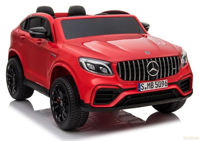 Auto na Akumulator Mercedes GLC 63S Dwuosobowy Światła LED MP3 Czerwony