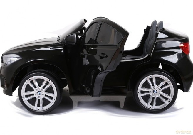 Auto Na Akumulator Nowe BMW X6M SUV Światła LED MP3 Czarne Lakierowane