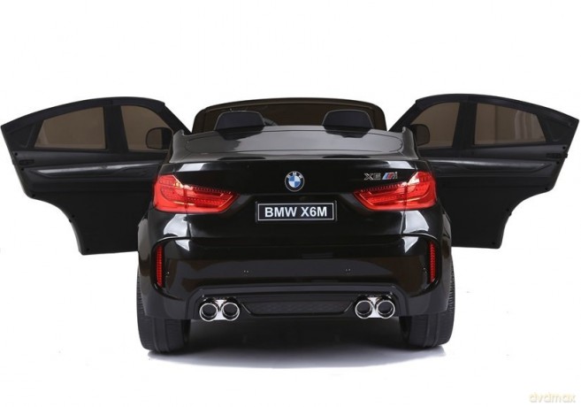 Auto Na Akumulator Nowe BMW X6M SUV Światła LED MP3 Czarne Lakierowane