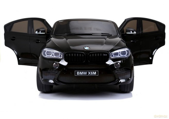Auto Na Akumulator Nowe BMW X6M SUV Światła LED MP3 Czarne Lakierowane