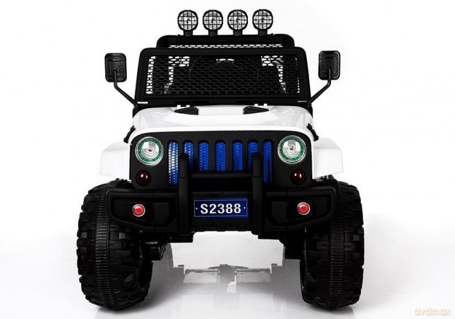 Auto na Akumulator S2388 Pilot Światła LED Radio Jeep Biały 4x45W
