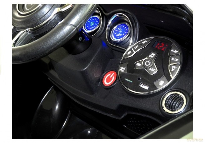 Auto Pojazd Na Akumulator HL1538 Pilot Światła LED MP3 Czarne