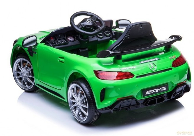 Auto Pojazd Na Akumulator Mercedes GT R Dla Dzieci Światła LED MP3 Zielony