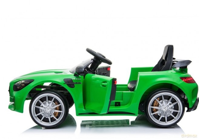 Auto Pojazd Na Akumulator Mercedes GT R Dla Dzieci Światła LED MP3 Zielony