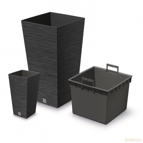 Doniczka FURU SQUARE DFSH240 - antracytowy