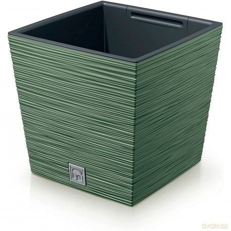 Doniczka FURU SQUARE LOW DFS240 - ziemisty zielony