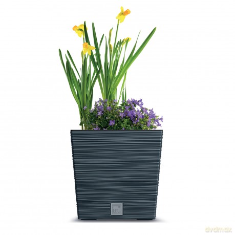 Doniczka FURU SQUARE LOW DFS300 - antracytowy