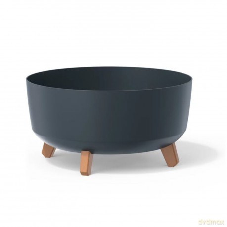 Doniczka Gracia Low DGRL400L antracytowa