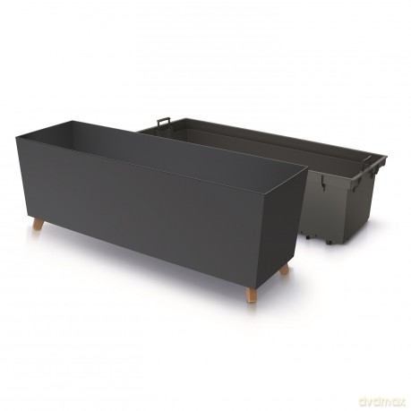 Doniczka URBI CASE DUC800N - antracytowy