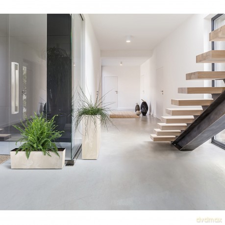 Doniczka URBI CASE TOWER BETON EFFECT DUC800TE - antracytowy