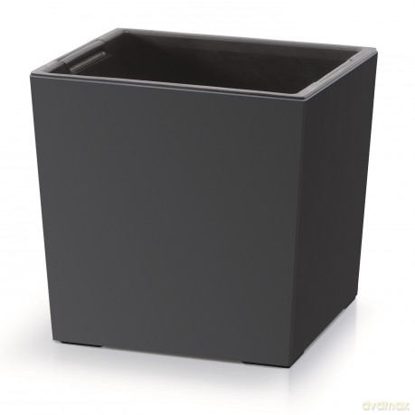 Doniczka URBI SQUARE LOW DURS240L - antracytowy