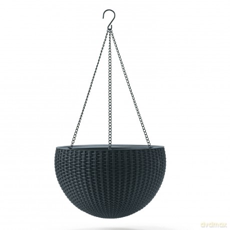 Doniczka wisząca Keter Sphere Planter antracyt