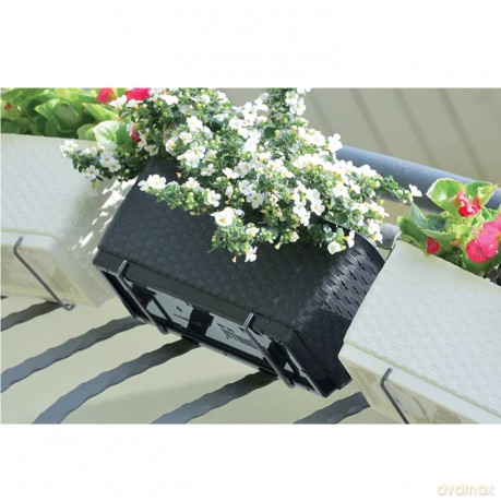 Doniczka z hakami Ratolla Case DRL600PW antracyt
