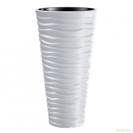 Doniczka z wkładem Sand Slim DPSA300 biała