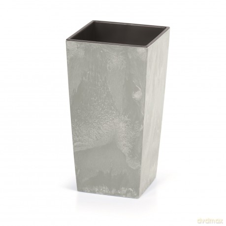 Doniczka z wkładem Urbi Square Effect DURS140E beton