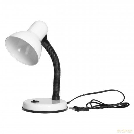 FUPI, lampa biurkowa, 10W, E27, stal + tworzywo, biała