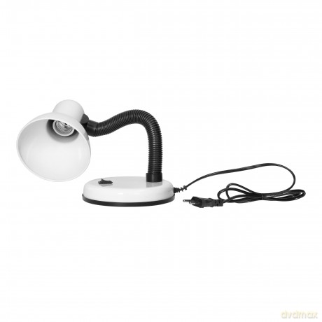 FUPI, lampa biurkowa, 10W, E27, stal + tworzywo, biała