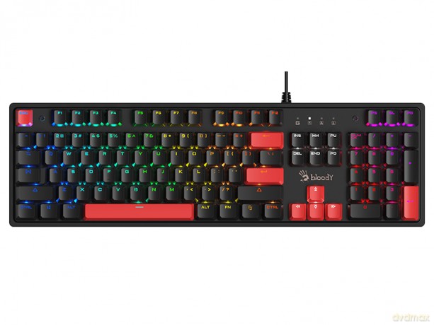 Klawiatura mechaniczna A4TECH BLOODY S520N Fire Black (BLMS RED Plus Switch)