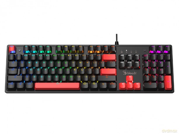 Klawiatura mechaniczna A4TECH BLOODY S520N Fire Black (BLMS RED Plus Switch)