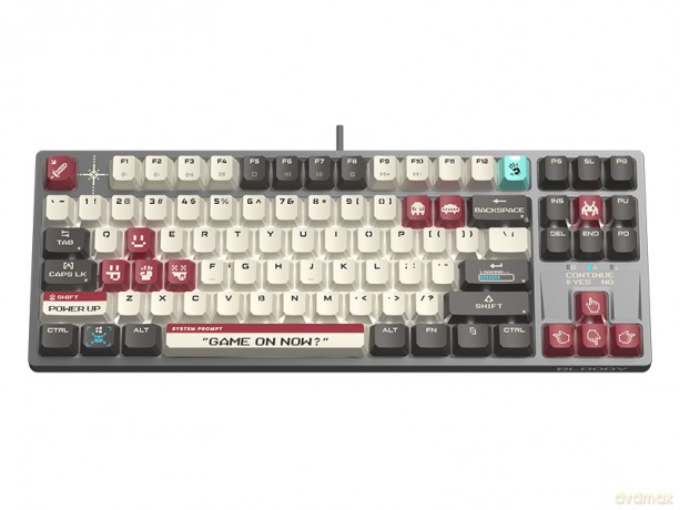 Klawiatura mechaniczna A4TECH BLOODY S87 Pixels Red USB (BLMS RED Plus Switches)