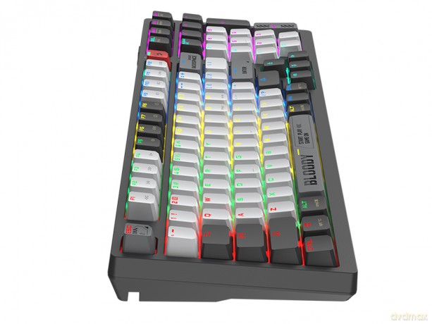 Klawiatura mechaniczna A4TECH BLOODY WS98 Grey WRLS (BLMS RED Plus Switches)
