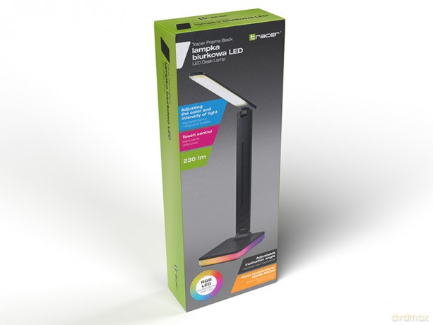Lampka biurkowa LED TRACER PRISMA Black