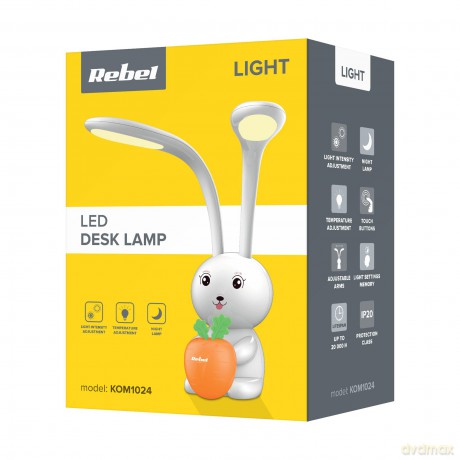 Lampka na biurko królik
