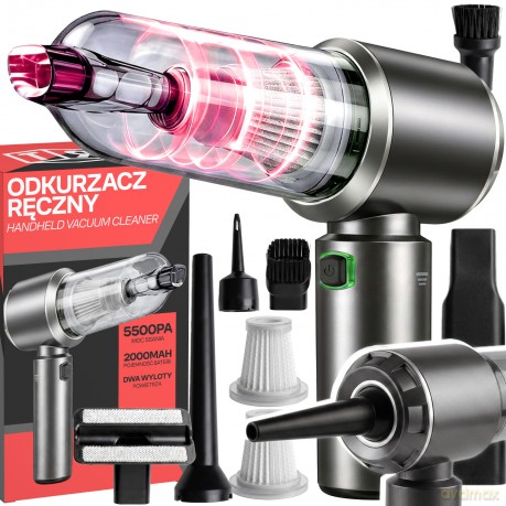 Odkurzacz ręczny 120w akumulator 5500 pa silnik bezszczotkowy 3-biegowy