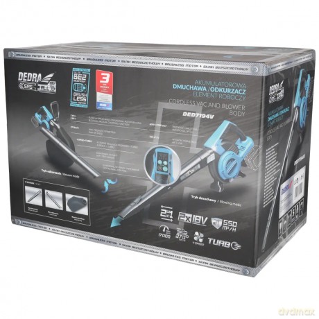 Odkurzacz/dmuchawa bezszczotkowa 2x18v