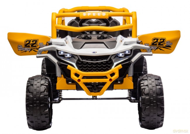 Pojazd na akumulator M1 Biało-Żółty 4x4