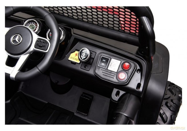 Pojazd na Akumulator Mercedes Unimog S Światła LED MP3 Pilot Biały