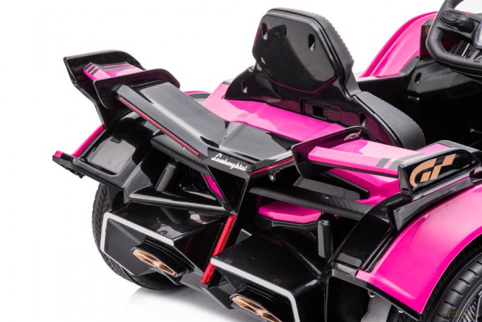 Samochód Na Akumulator Lamborghini GT HL528 Światła LED MP3 Pilot Rózowy