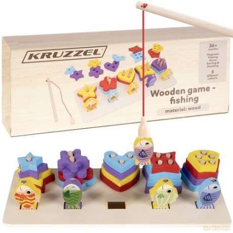 Sorter drewniany- łowienie rybek Kruzzel 22565