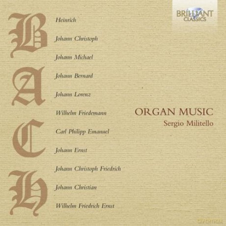 Sergio Militello: Bach Family: Organ Music [CD]