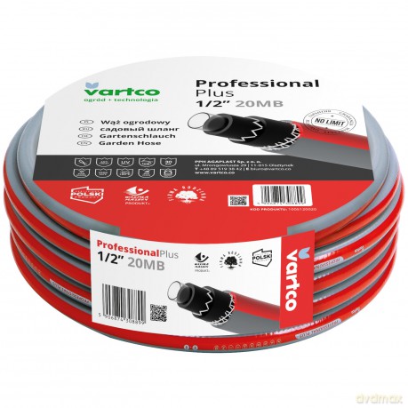 Wąż ogrodowy Vartco Professional Plus 1/2 20m