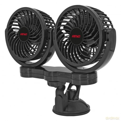 Wentylator wiatrak samochodowy z przyssawką 12v amio-03010