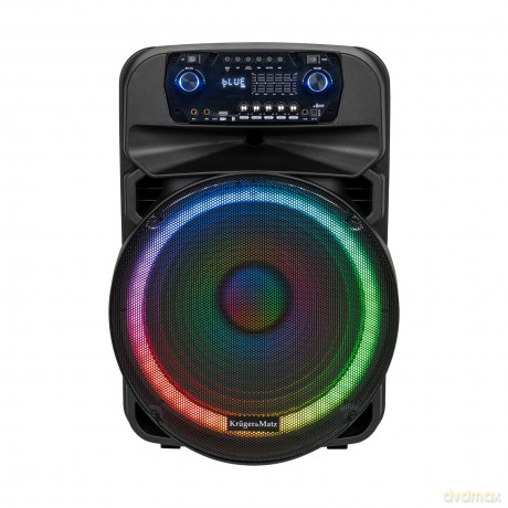 Aktywna kolumna głośnikowa (z 2 mikrofonami bezprzewodowymi UHF, SD, Bluetooth, FM, USB, LED) 60 Watt
