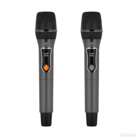 Aktywna kolumna głośnikowa (z 2 mikrofonami bezprzewodowymi UHF, SD, Bluetooth, FM, USB, LED) 60 Watt