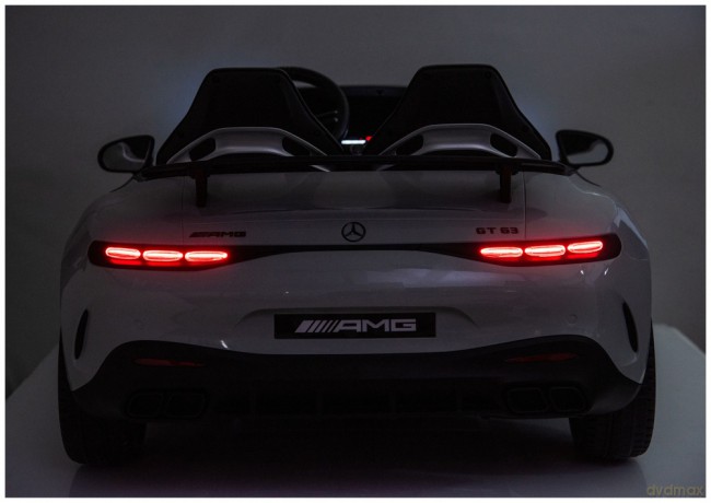 Auto Na Akumulator Mercedes GT63 AMG DKGT63 24V LCD Lakierowany Jasno Szary