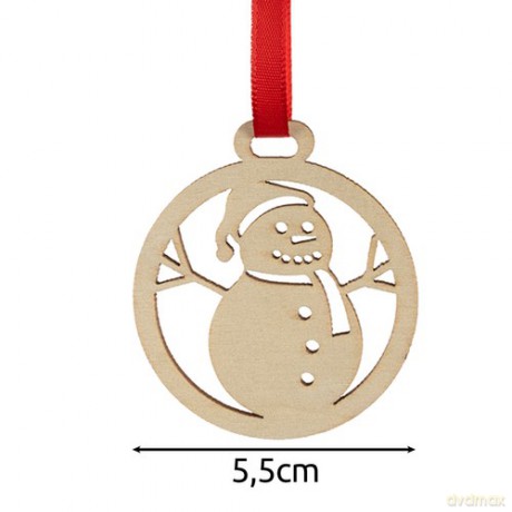 Bombki drewniane- 36szt. Ruhhy 24855