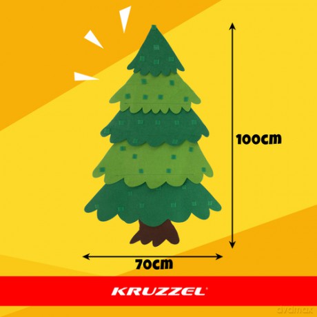 Choinka filcowa LED Kruzzel 26548