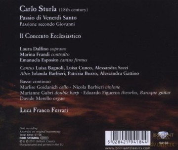 Sturla: Passio Di Venerdi Santo [CD]